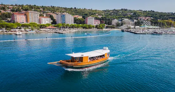Stella del Mare — panoramska plovba ob slovenski obali (fotografija iz zraka 1)