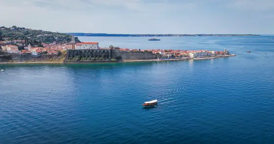 Stella del Mare — panoramska plovba ob slovenski obali (fotografija iz zraka 29)